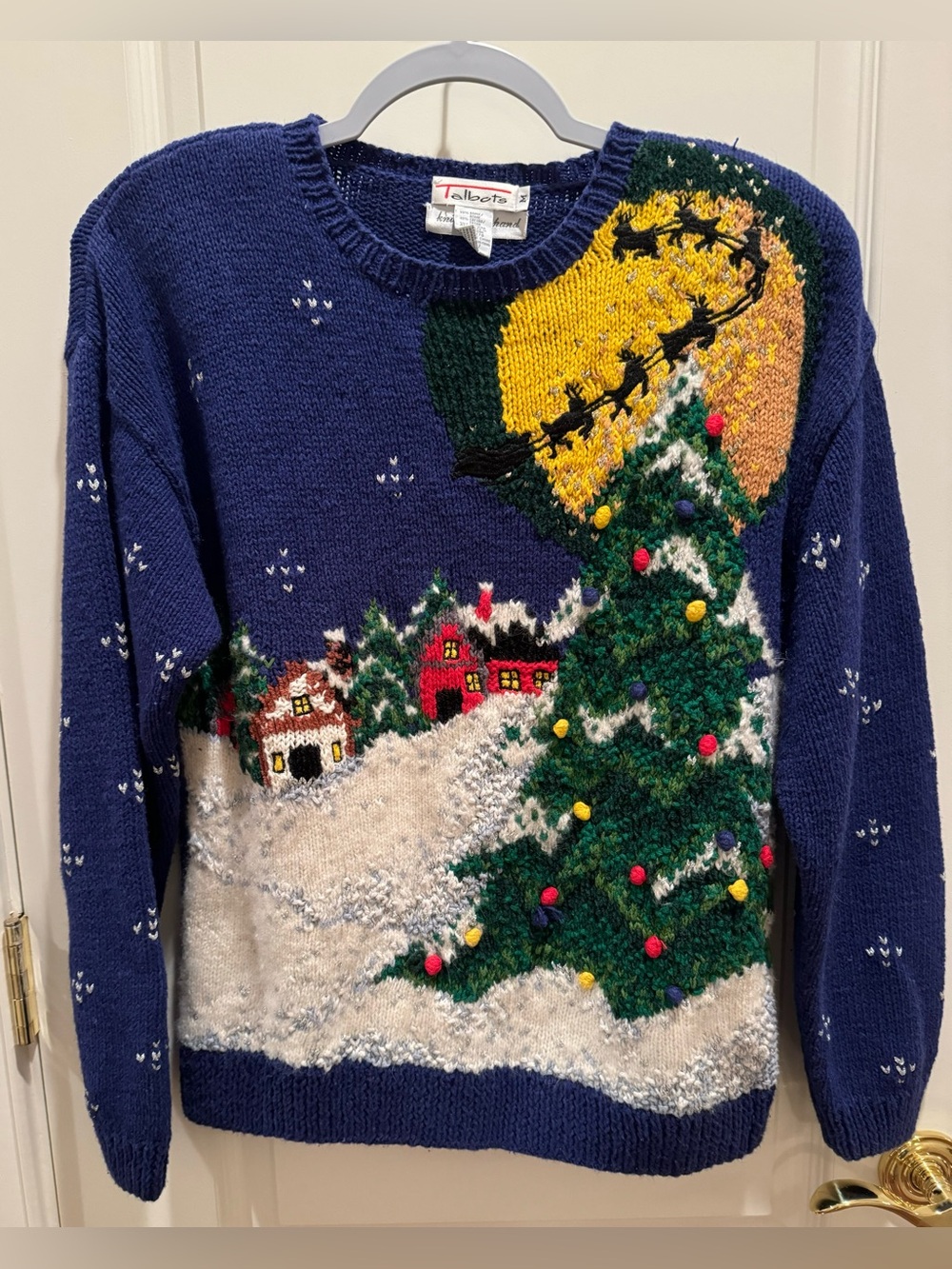 Women’s Talbots Christmas Eve Holiday Sweater with Matching Turtleneck - Size M